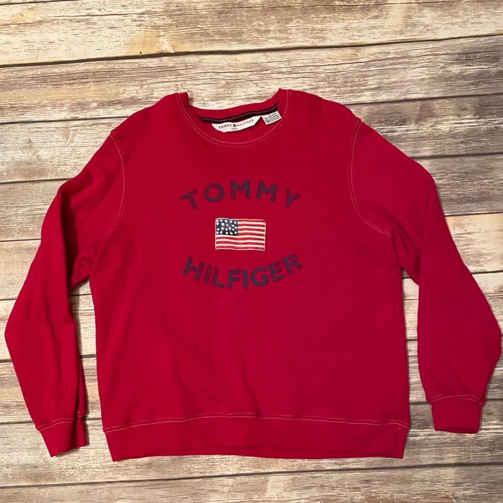 Vintage Tommy Hilfiger Cotton Pullover Sweater XL - Picture 1 of 6